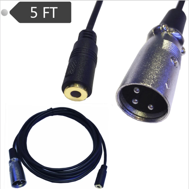 1pcs High Quality XLR 3.5 Audio Line Cable XLR Male 3.5mm Female Audio