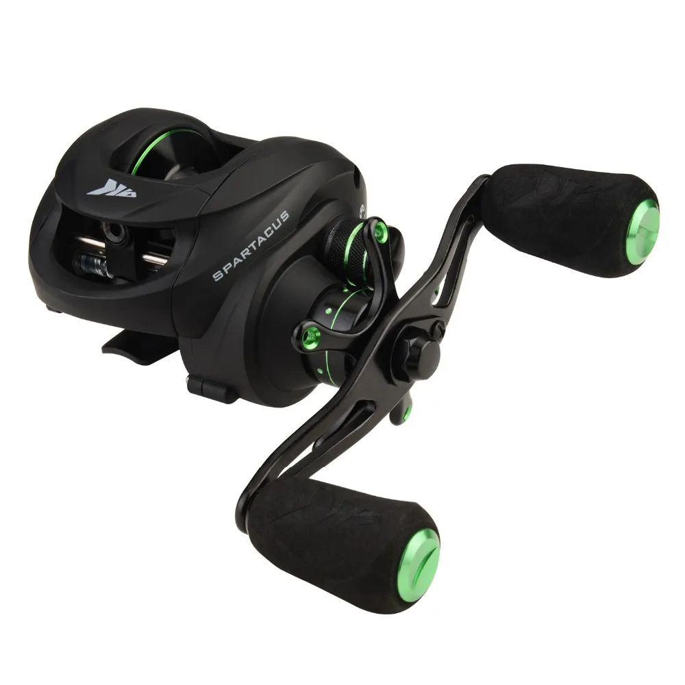 KastKing New Spartacus 4 Different Colors 6.3:1 Baitcasting Reel 11+1 BBs  8KG/17.5LB Drag Dual Brake System Fishing Reel