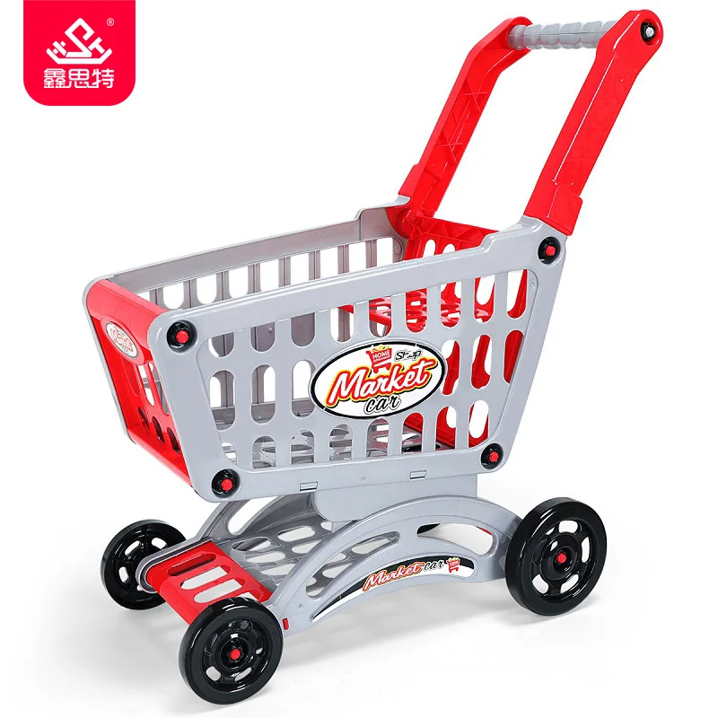 New Kids Big Size Shopping Carts Toys Plastic Simulation Supermarket