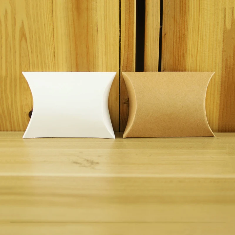 Large Cardboard Pillow Boxes Pillow Box Packaging Large Kraft Paper
