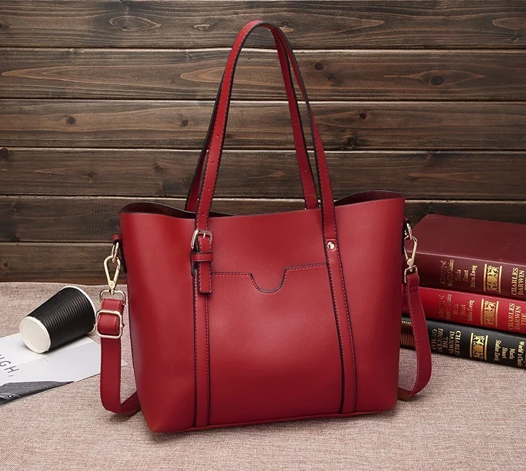 Genuine Leather Women Handbags Women's Leather Shoulder Messenger Bag Large Capacity Casual Tote Bags Female Bag Luxury New C830