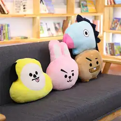 Новый Kpop Bangtan мальчики BTS bt21 ВАПП Подушка плюшевая подушка теплые подушку обратно мультфильм куклы TATA Ван COOKY CHIMMY SHOOKY