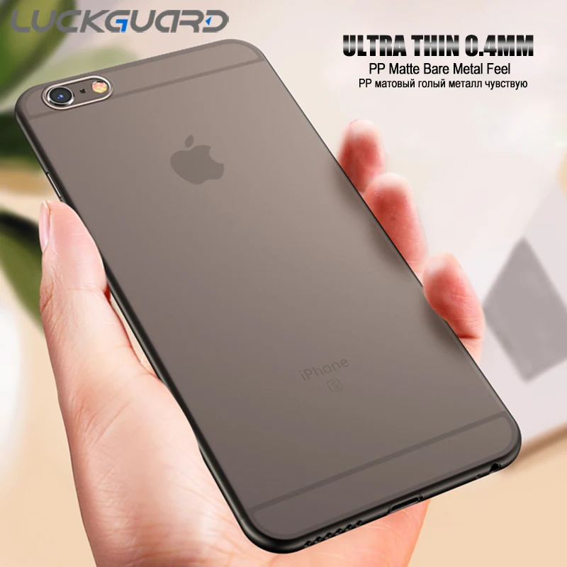 

LuckGuard Phone Case For iPhone X 6 6S Plus Cover,0.33MM Ultra Thin PP Protective Transparent Cases For iPhone 8 7 Plus 5 5S 10