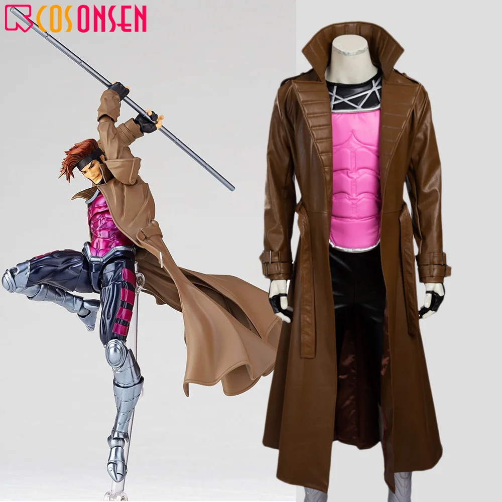 

X-Men Gambit Costume Adult Men's Superhero Halloween Jacket Only X-Men Cosplay COSPLAYONSEN