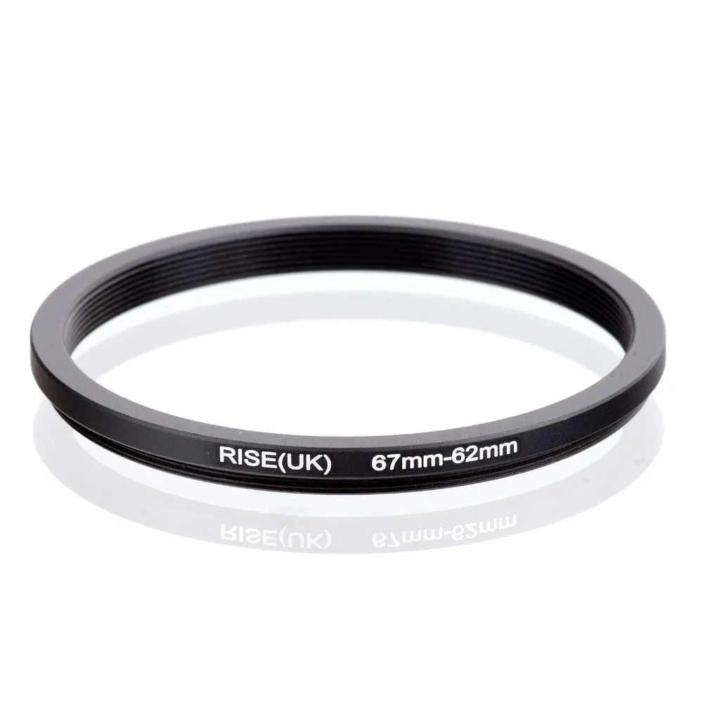 

RISE(UK) 67mm-62mm 67-62mm 67 to 62 Step down Ring Filter Adapter black