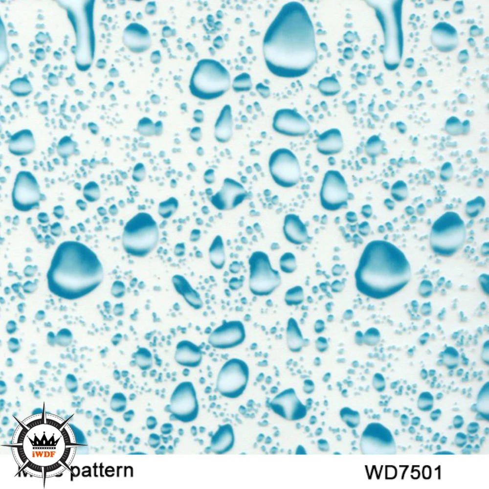 

WDF7501 Decorative Material 10 square Width 1m Water drop Pattern pva water transfer printing film