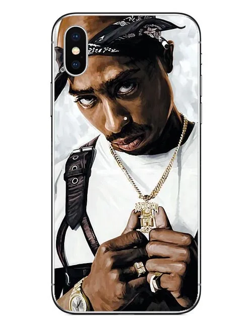 Жесткий чехол для телефона Singer 2Pac Tupac Shakur Apple IPhone X 6 6s Plus 5 5S SE 7 8 XS MAX XR Coque Shell|case plus|case