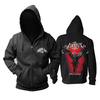 

Bloodhoof THE AGONIST band melodic metal black new zipper hoodie Asian Size