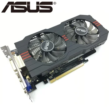 Видеокарта ASUS, GTX 750 Ti 2 Гб 128 бит GDDR5, графические карты для nVIDIA Geforce GTX 750Ti, б/у, VGA карты GTX750TI 1050, оригинал
