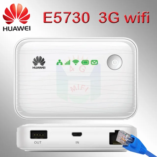 huawei power bank 5200mah e5730 wi fi modem 3g router rj45 wifi wireless 3g wifi router