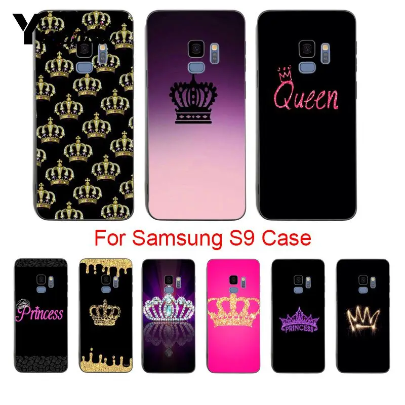 cheap Yinuoda PRINCESS Queen boss crown king Cute Phone Accessories Case For samsung galaxy s9 plus s7 edge s6 edge plus s5 s8 plus
