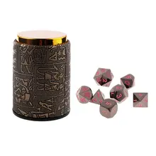 7 шт полифенические D4-D20 игральные кости с шейкер-чашкой для подземелий и драконов MTG RPG настольная игра KTV бар клуб паб развлечения