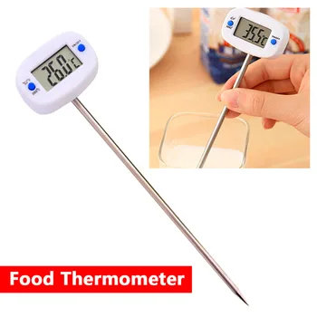 

Kitchen Thermometer Electronic Probe Rotatable Digital Food Thermometer BBQ Meat Chocolate Oven Milk Water Oil Cooking