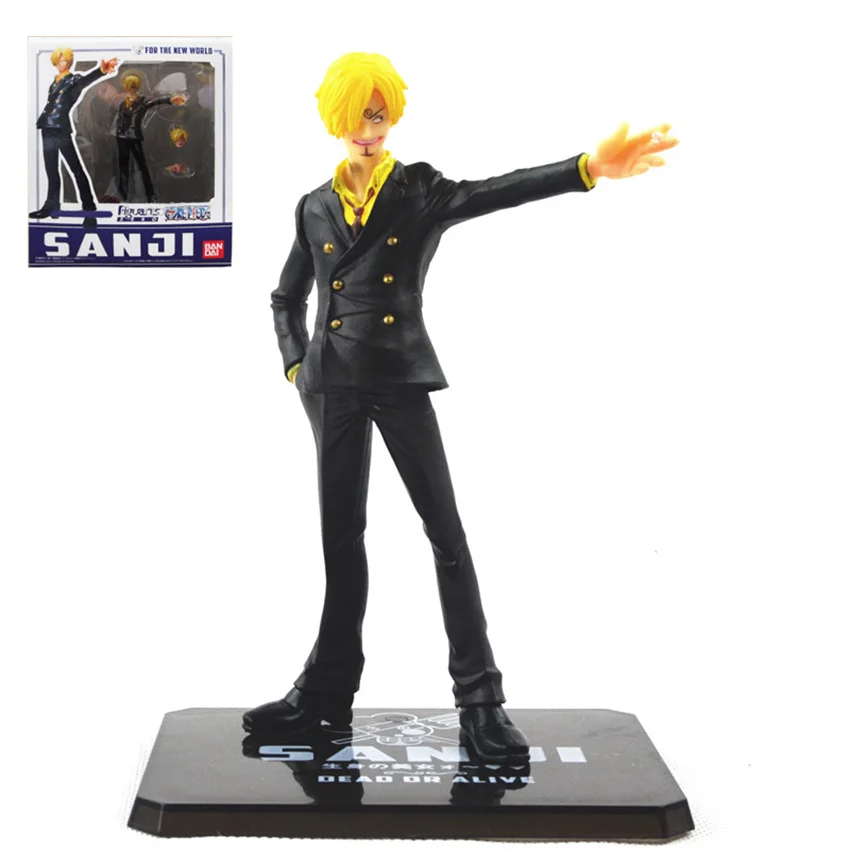 

1 pcs 16cm/6.3" New World the Sanji Japanese Anime Cartoon Two Years Later One Piece Action Figures PVC Toy Doll Model