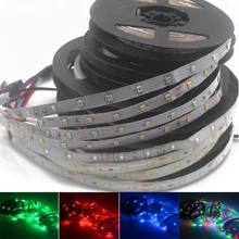 12 В постоянного тока Вольт Светодиодный светильник лента 2835 RGB Водонепроницаемый 1-5 м 12 В постоянного тока 60 светодиодный/м RGB светодиодный лента лампа диод Гибкая ТВ ПОДСВЕТКА