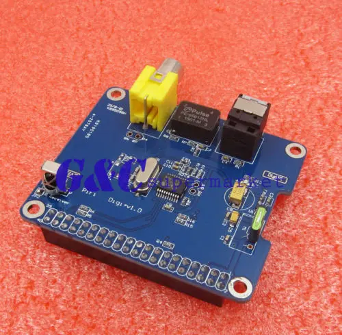 

HIFI DiGi+ Digital Sound Card SPDIF I2S Optical Fiber for Raspberry Pi HIFI