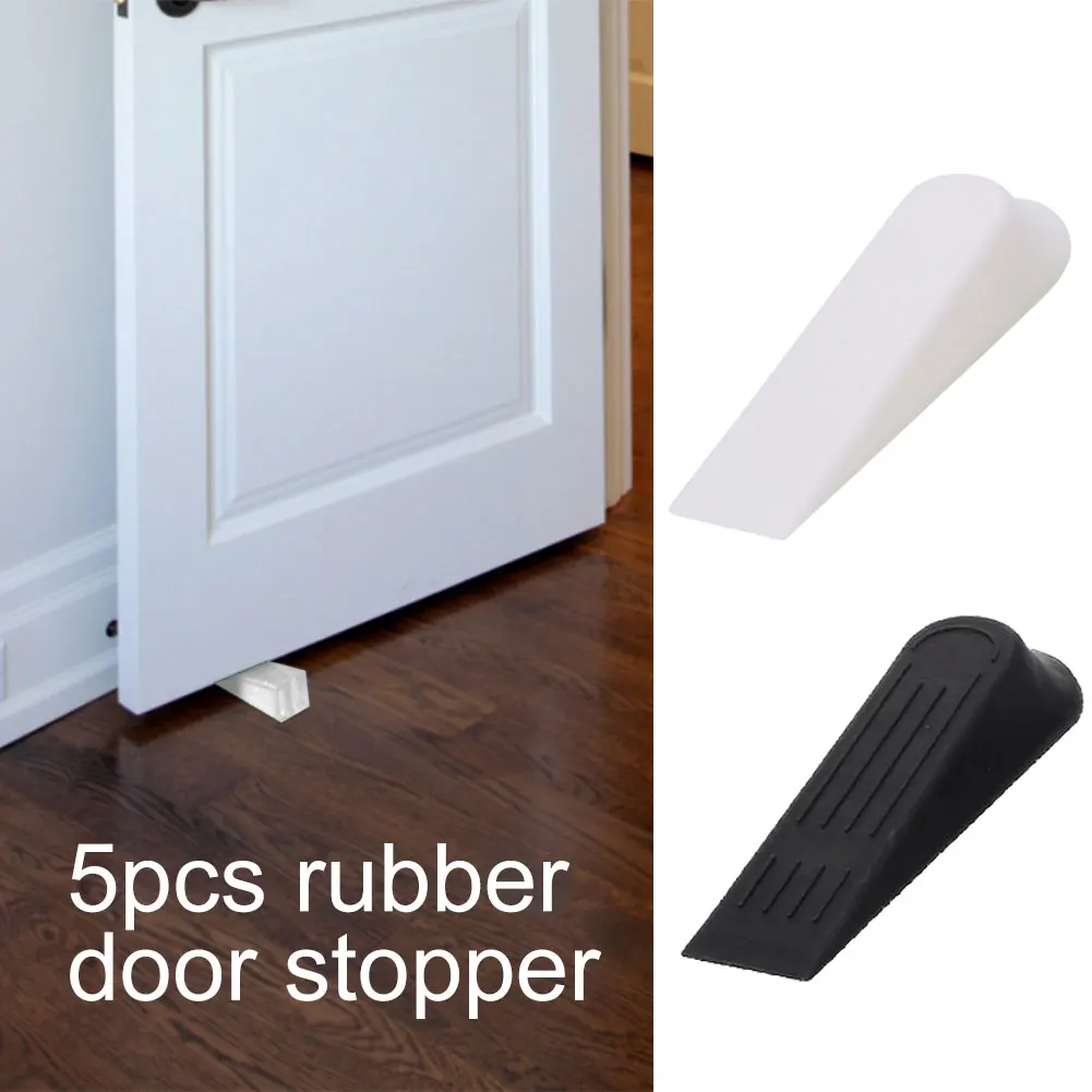 5 шт. гаджет дверные ручки аксессуары белый/черный Doorstops удержания ограничитель открывания двери бампера на танкетке держатель