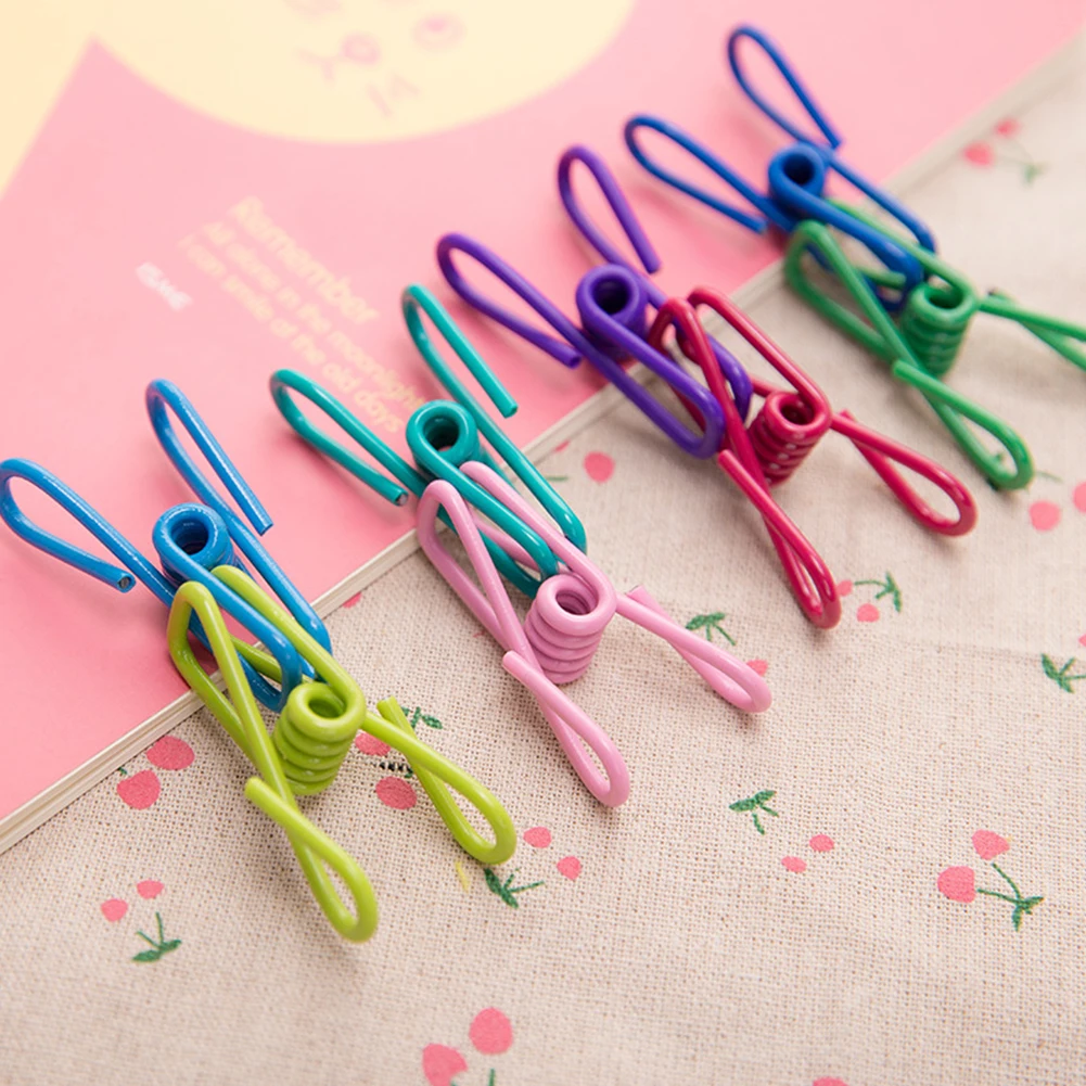 EMVANV 10Pcs/Bag clips plastic Multi purpose colorful clothes clip Clothes line Utility Clips