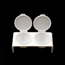 1 шт. две чашки печать для ногтей Красота Инструменты для салона Аксессуары пластик чистый двойной чашки гравированные Кристалл Стекло