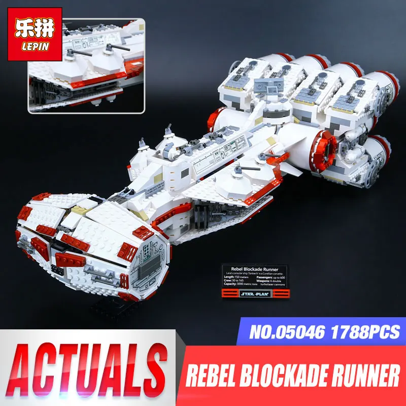 

Lepin 05046 Star Series Wars The Tantive IV Blockade Runner legoing 10019 Educational Building Blocks Bricks for Boy's toy Gifts