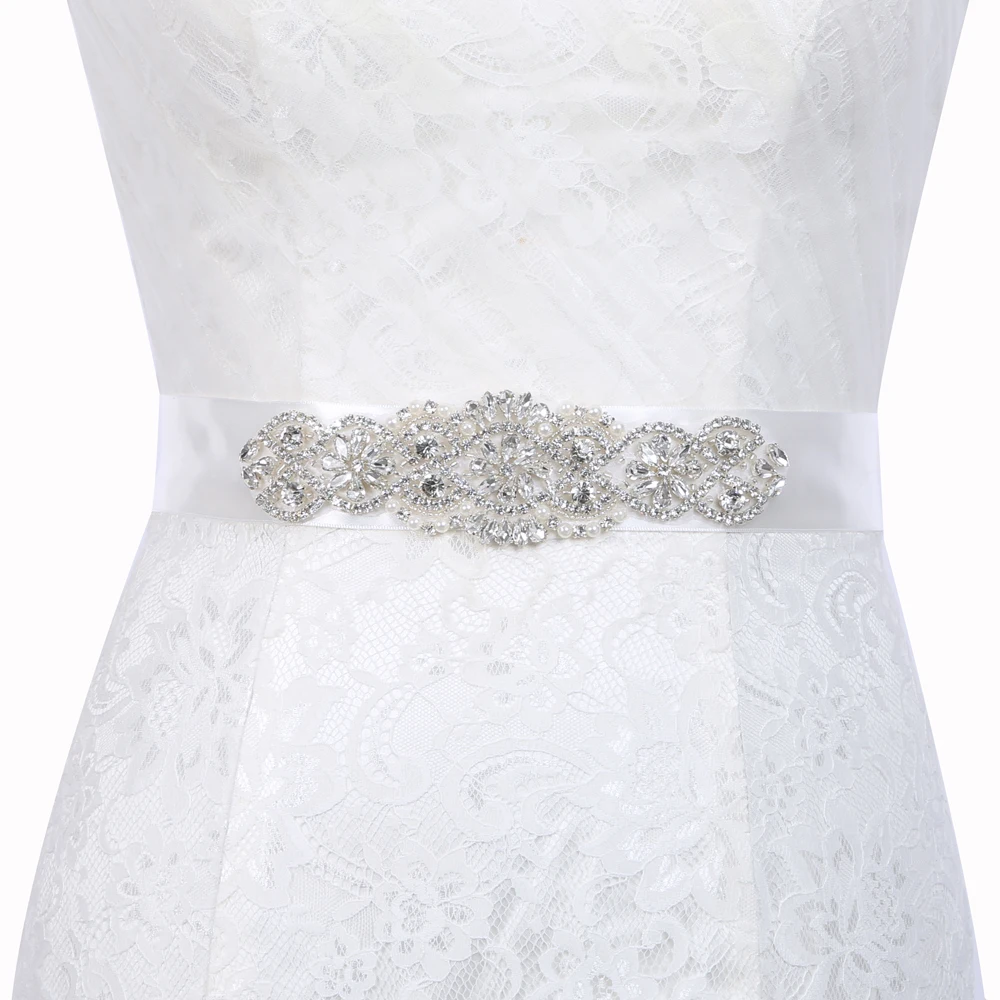 Inofinn WH66 кристалл свадебные аксессуары атласное свадебное платье пояс для невесты лента пояс-кушак Пояс для вечерних выпускных платьев