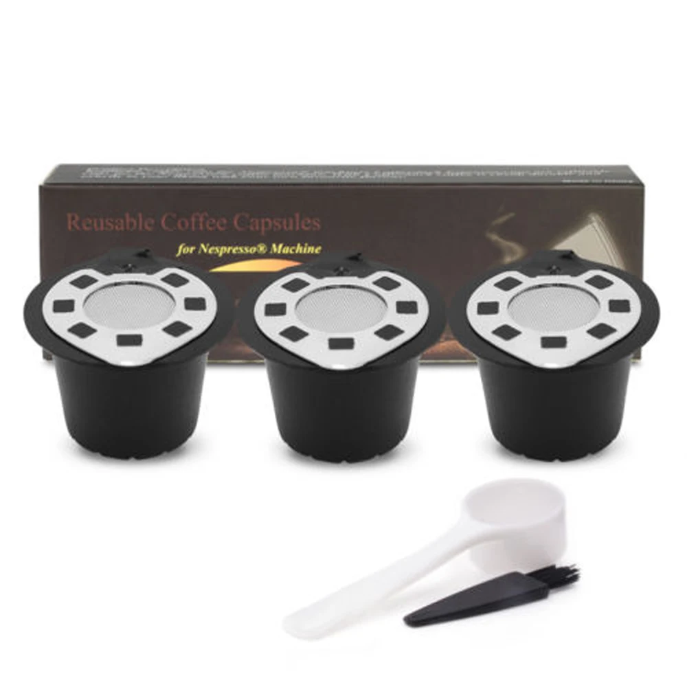 

Refillable Nespresso Capsule for Nespresso Coffee machine Refillable Capsule 3pcs Refill Reusable Nespresso Capsule Basket