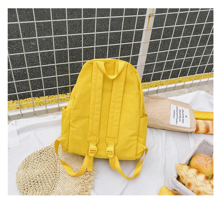 Menghuo Simple Style Net Backpack Women Backpacks for Teenage Girls School Bags Fashion Vintage Solid Leisure Book Bag Mochilas (46)