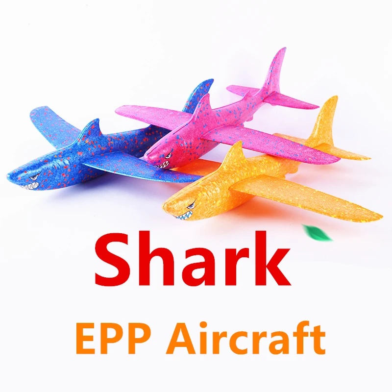 46cm EPP Foam Hand Throw Airplane Outdoor Shark Aircraft Launch Glider