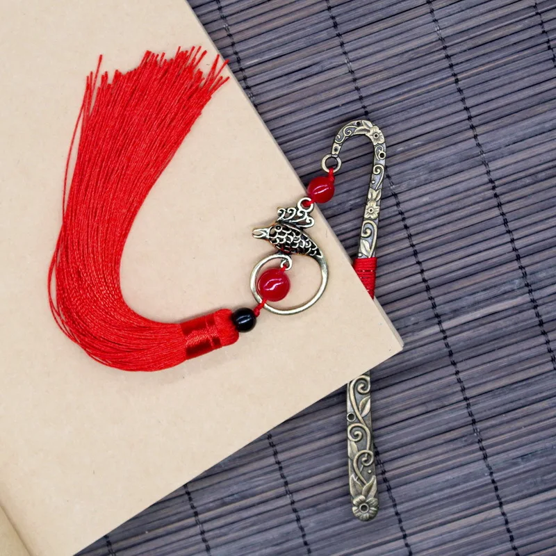 EZONE Винтажная закладка Китайская классическая заколка в стиле ретро/перьевые закладки Китайский народный стиль держатель для книг школьные офисные принадлежности
