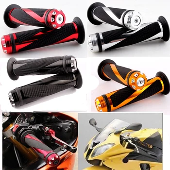 

Motorcycle 7/8" 22mm Handle Bar Hand Grips For Yamaha Fazer FZ1 FZ6 Virago YZF R1/R6 YZF600R