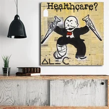 Alec Monopolies Man Healthcare Canvas Painting Print Living Room Home Decor Modern Wall Art Oil Painting Poster Salon Pictures