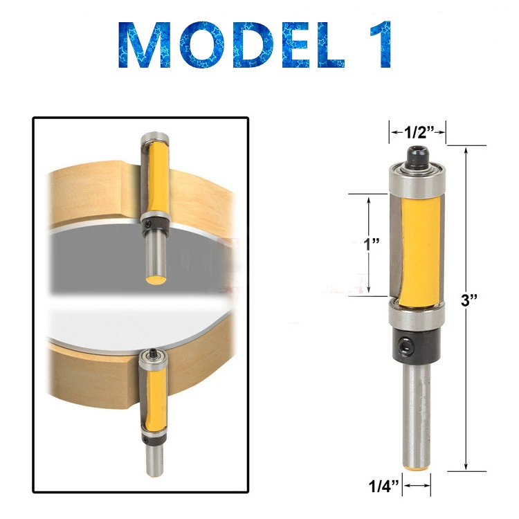 

1PCS-1/2 1/4 INCH Free shipping woodworking router bit,solid carbide end mill,wood milling cutter,window cutter,CNC wood tool