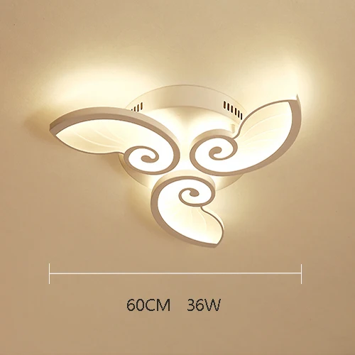 Современный светодиодный акриловый светильник для гостиной, спальни, кабинета, люстры, потолочные лампы, AC90-260V, домашнее освещение - Цвет корпуса: 3 head White