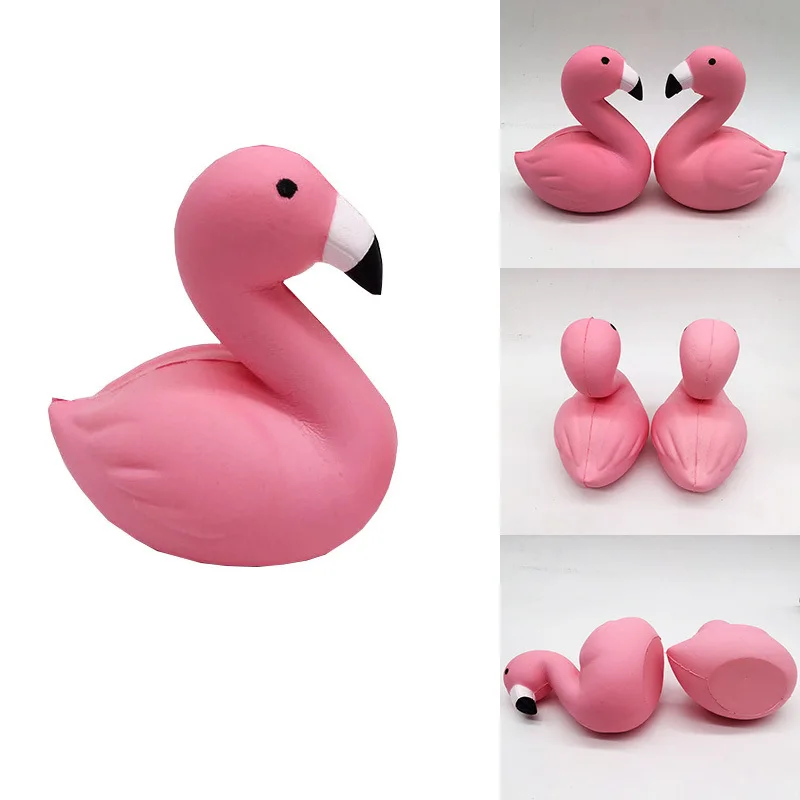 

Children slow rebound squishy animal Flamingo PU simulation decompression alleviates anxiety and squeezes toy ornaments by hand