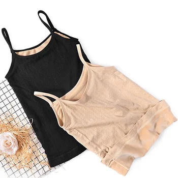 

Lingerie Top Camisole Women Winter Lingerie Sexy Black Skin Color Spagetti Strap Vest Soft Thicken Warm Tops Underwear Women W9