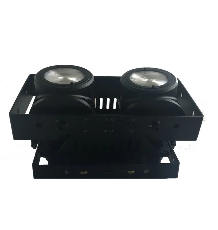 

Rahsa New Arrival 2 Eyes 2*100W 2in1 COB IP65 Waterproof LED Blinder Light Warmwhite LED Audience Light Church Audio Light