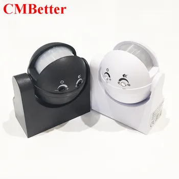 

110-240V 50Hz 180 Degree Outdoor Security PIR Infrared Motion Sensor Detector Movement Switch Two color 12 Meter free shipping