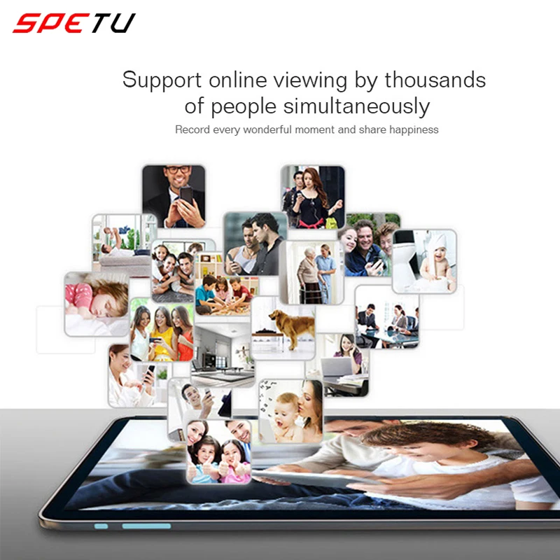 Spetu HD 960P Wifi IP Camera Home Security Wireless 360 Degree Panoramic CCTV Camera Smart Night Vision Fish Eyes Lens VR Cam