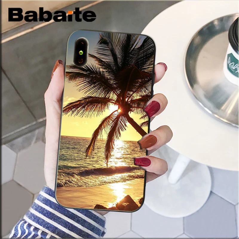 Summer popular Beach Ocean Coconut Trees