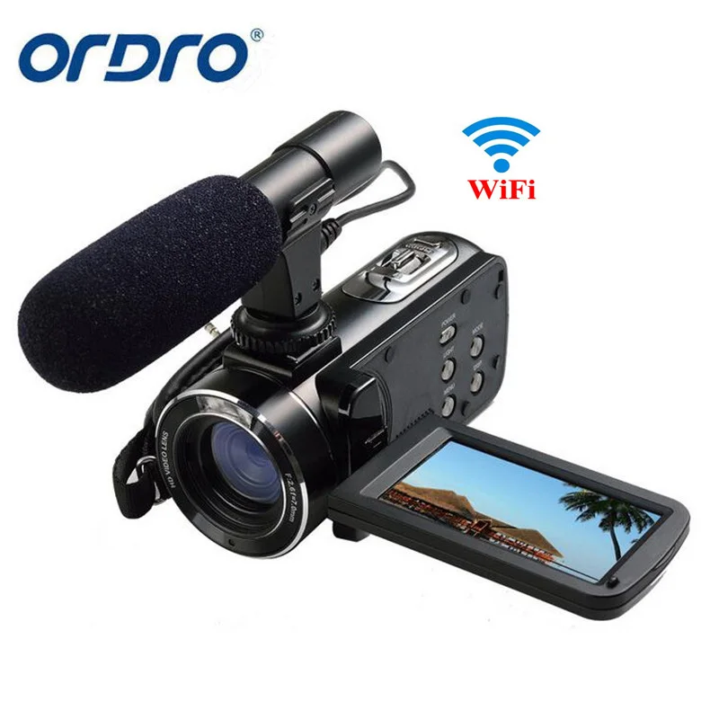 

Ordro Z20 3" Touch Screen Digital Camera Full HD 1080P 24MP 16X Zoom Microphone Camcorder Video Cam DV Wifi with Remote Control