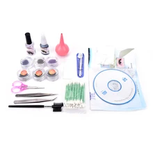 1 комплект, высокое качество, Профессиональные Накладные ресницы, набор для наращивания ресниц, водонепроницаемый чехол без запаха