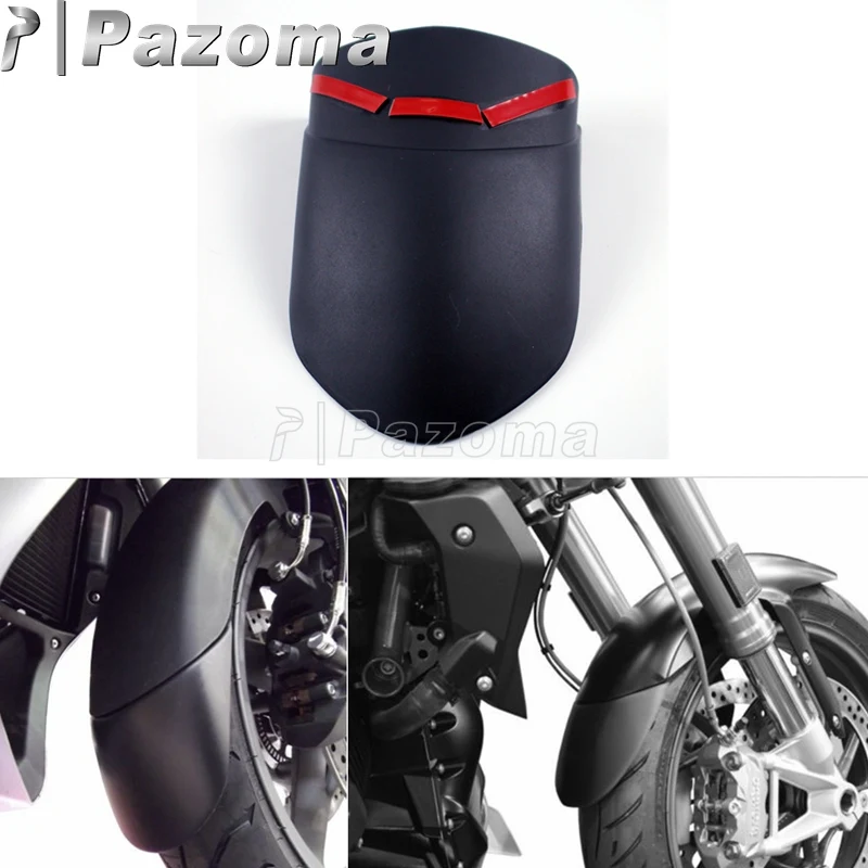 Black Motorbike Front Fender Mudguard Extensions Splash Guard Extender for Ducati Monster 696