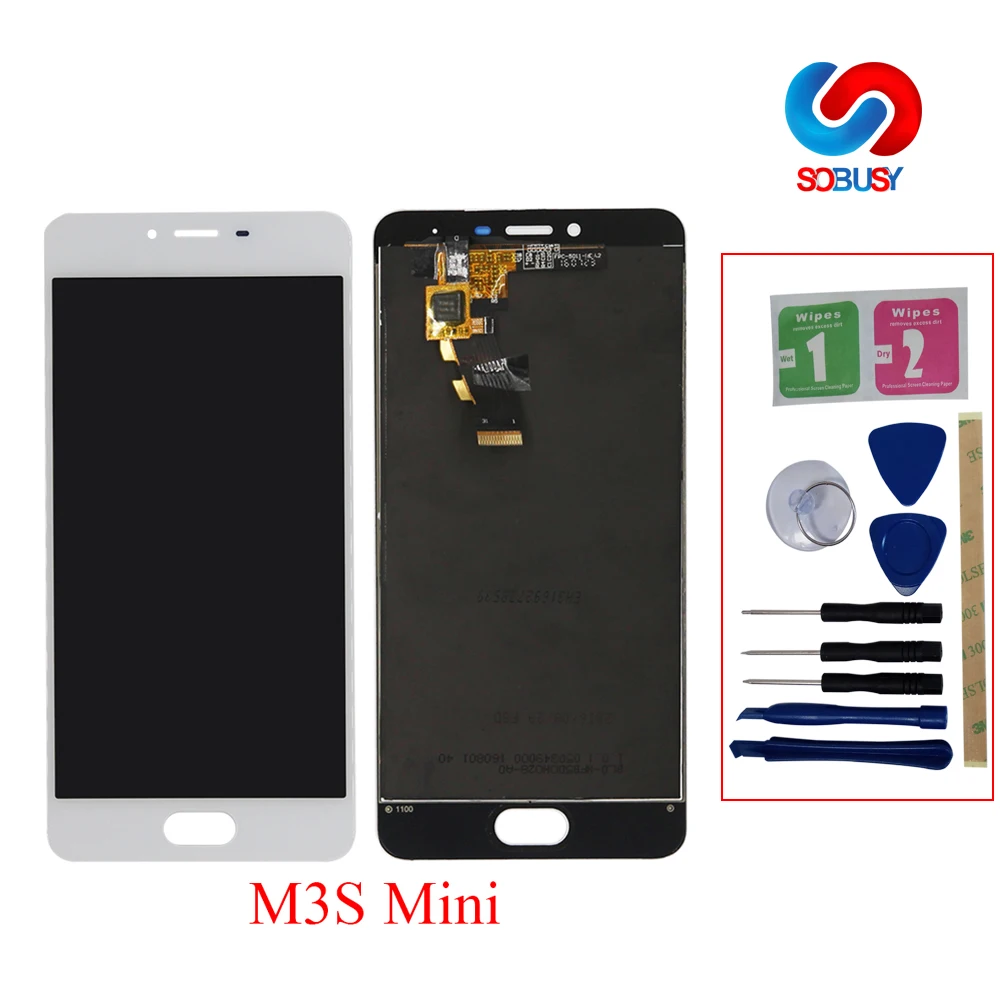 Скидка ЖК дисплей для meizu m3 S Mini, ЖК экран для meizu m3 mini, сенсорный экран, дигитайзер, стеклянная панель, запасные части + Инструменты