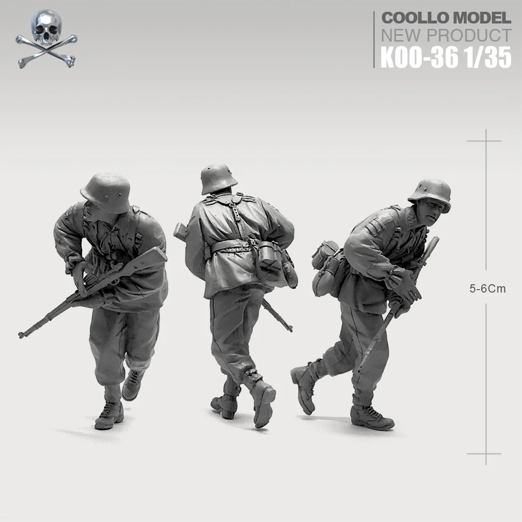 

1/35 Resin Kits Figure infantry resin soldier assembly model Self-assembled LOO-36