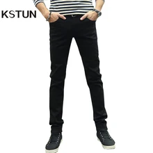 KSTUN Men Jeans Pencil Pants Stretch Casual Slim Leg Skinny Boys Male Yong Man Denim Trousers