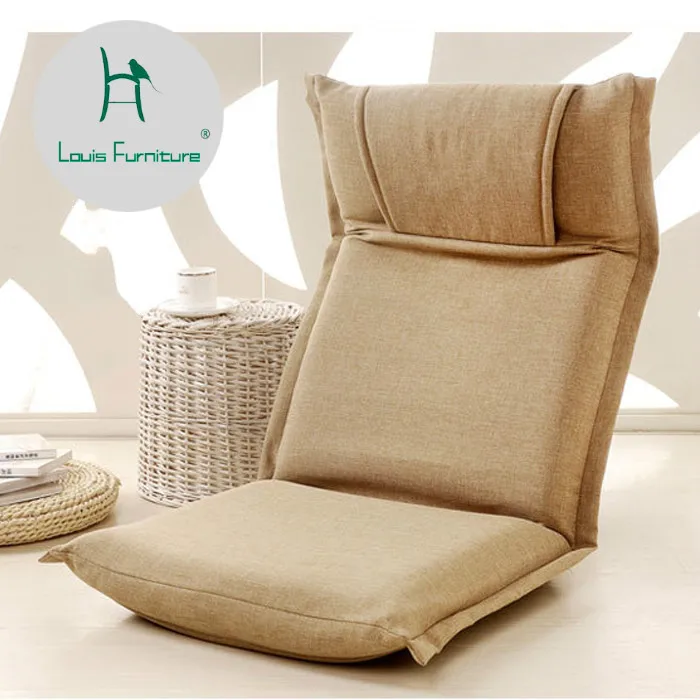 

Louis Fashion Bean Bag Sofas Lazy Couch Single Tatami Folding Bed Computer Chair Dormitory Bedroom Backrest