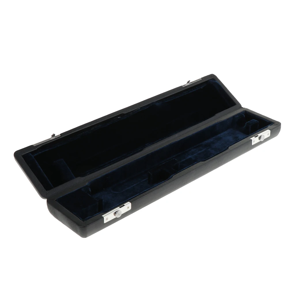 1 Piece 43cm 17 Hole Flute Carry Padded Case with Storage Gig Bag Handbag Cover Container Black for Flute Lovers