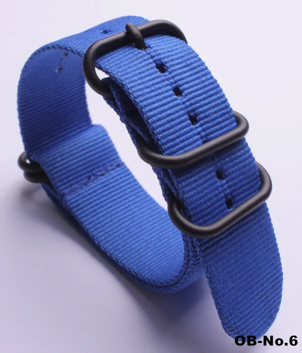 1PCS High quality 18MM 20MM 22MM 24MM- light blue - Nylon Watch band straps waterproof watch strap | Наручные часы