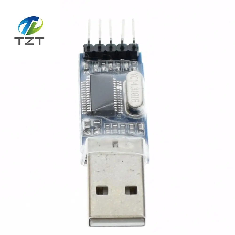 10 шт. USB к TTL/USB-TTL/STC микроконтроллер программист/PL2303 в девять модернизаций пластины с прозрачная крышка