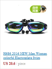 C324 взрослый комфорт Водонепроницаемый плоский свет градиент HD анти-туман плавательные очки унисекс очки для плавания Multi-Цвет по выбору